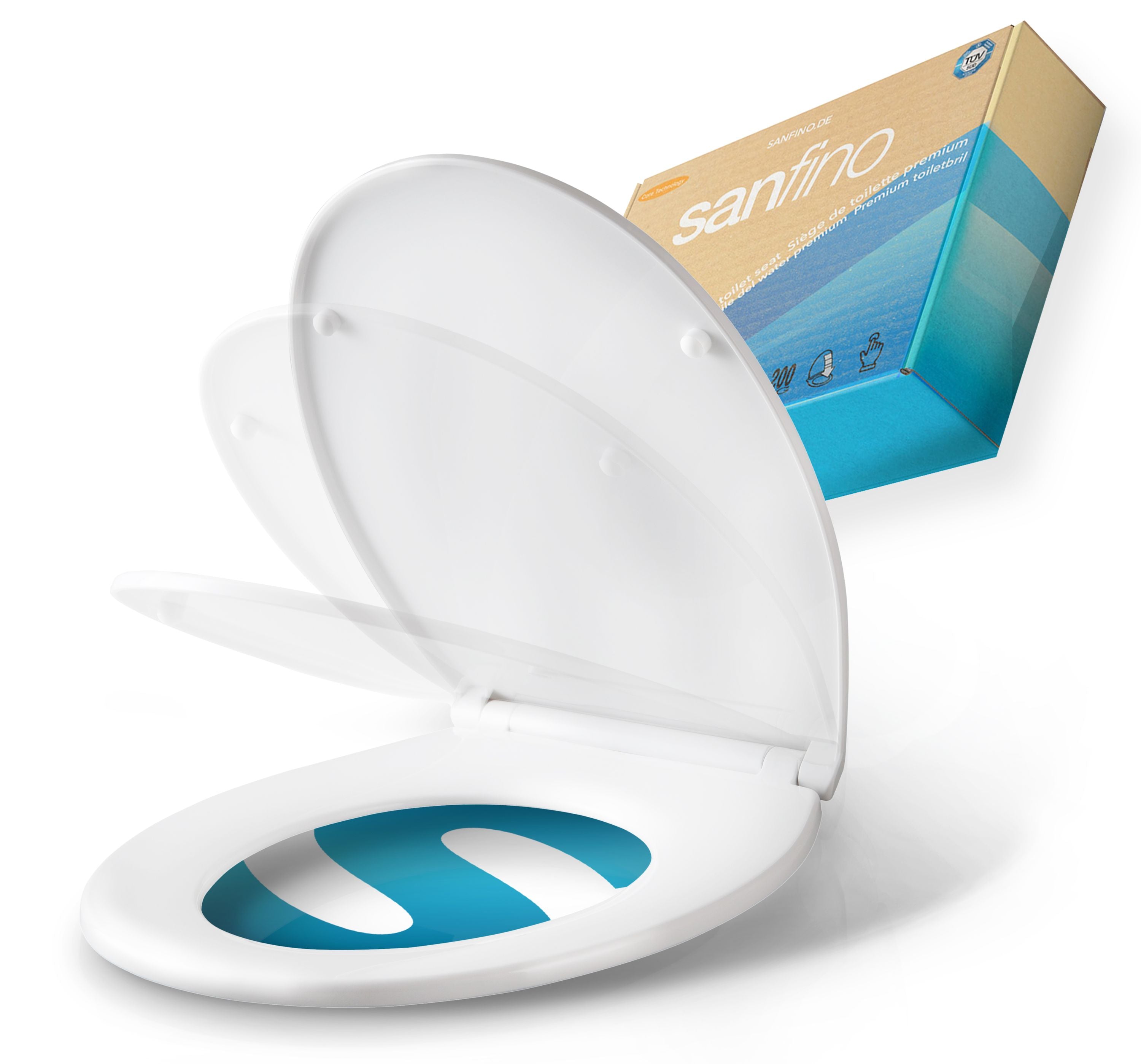 Plastic Toilet Seat with soft-close ‘O-Comfort’