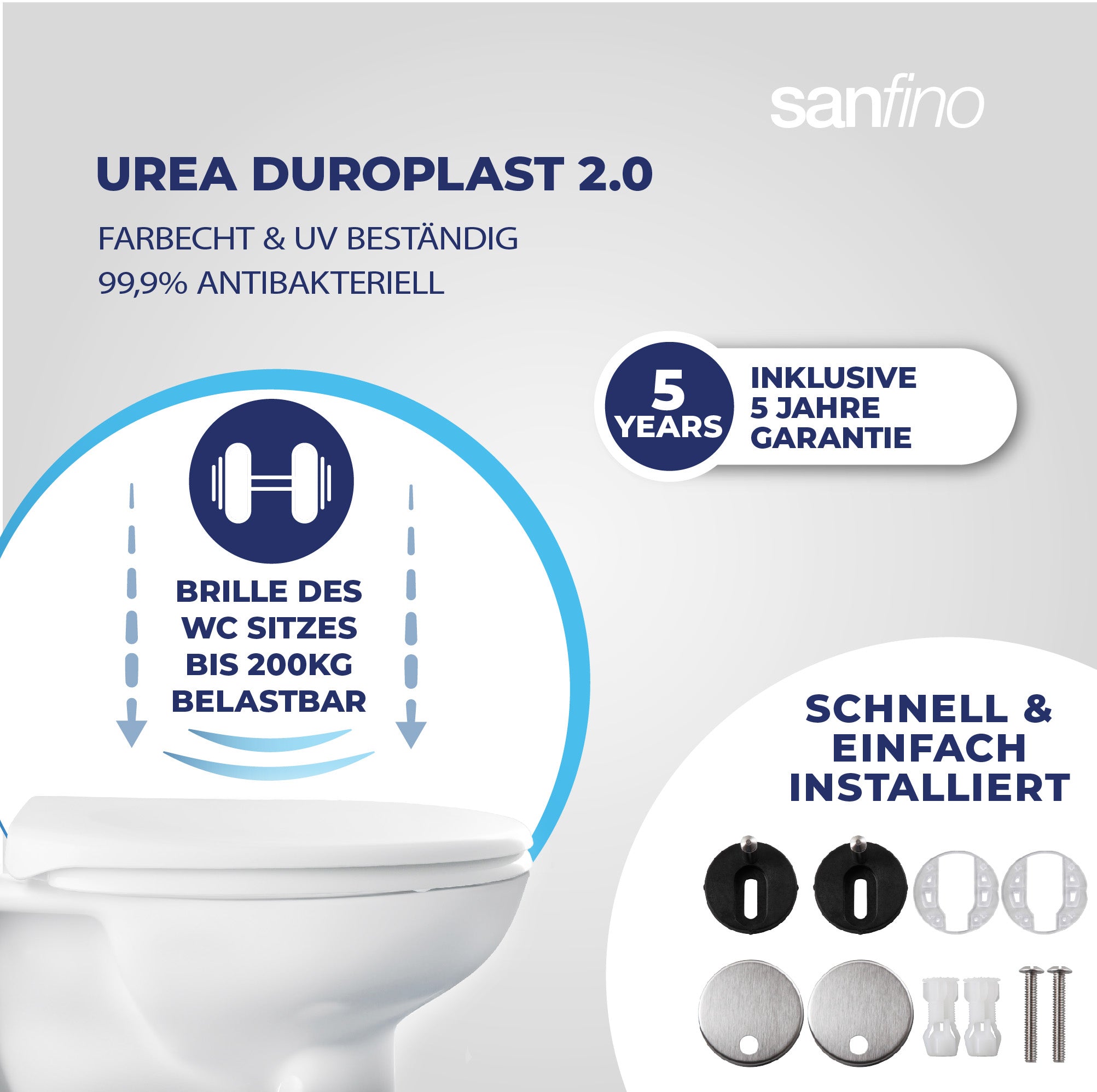 klodeckel mit absenkautomatik weiß toilettensitz antibakteriell
