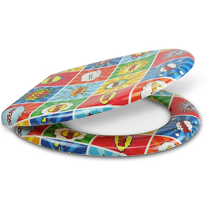 Duroplast WC Sitz mit Absenkautomatik "POW-POW"