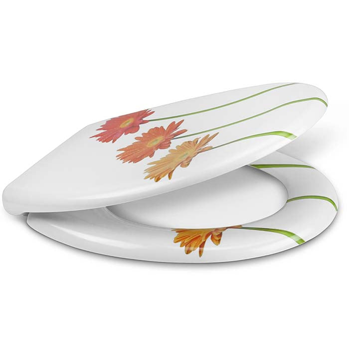 Thermoset Toilet Seat with Soft-Close "Flower Step"