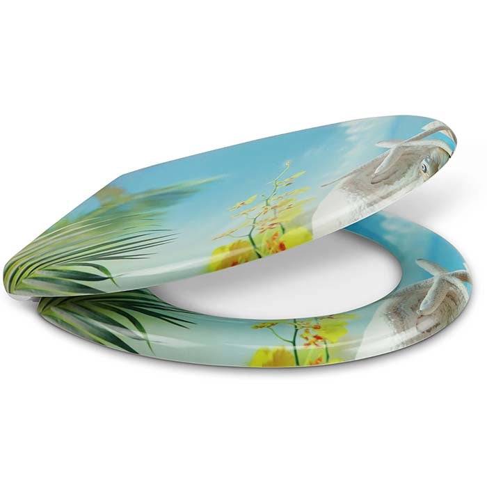 Thermoset Toilet Seat with Soft-Close "Caribbean Feeling"