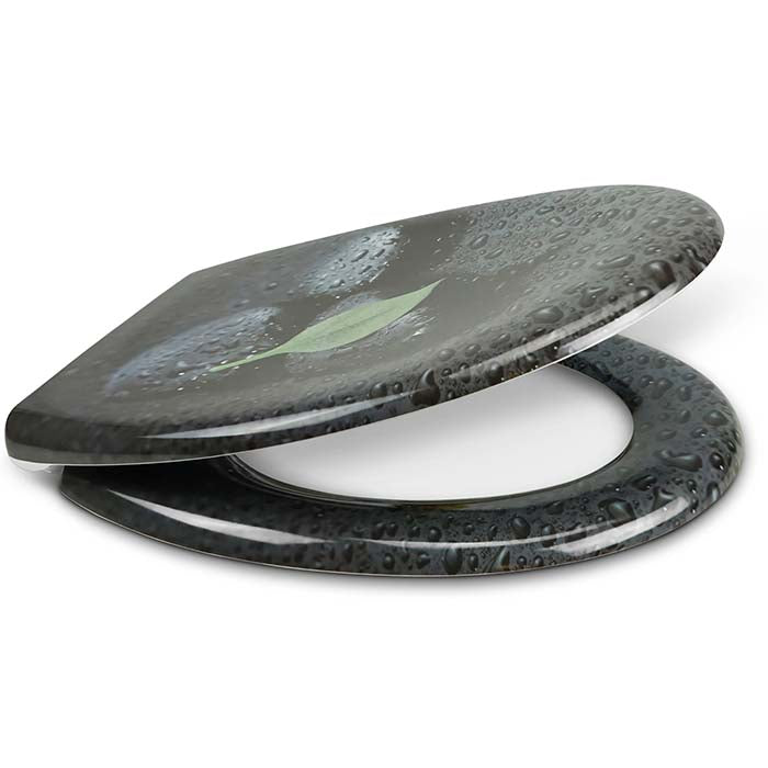 Thermoset Toilet Seat with Soft-Close "Green Leave"