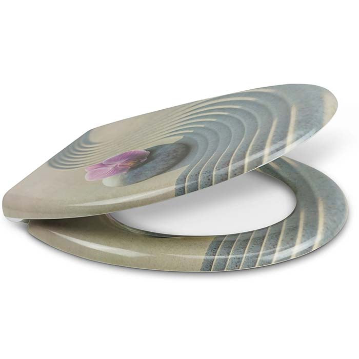 Thermoset Toilet Seat with Soft-Close "Combed Beach"