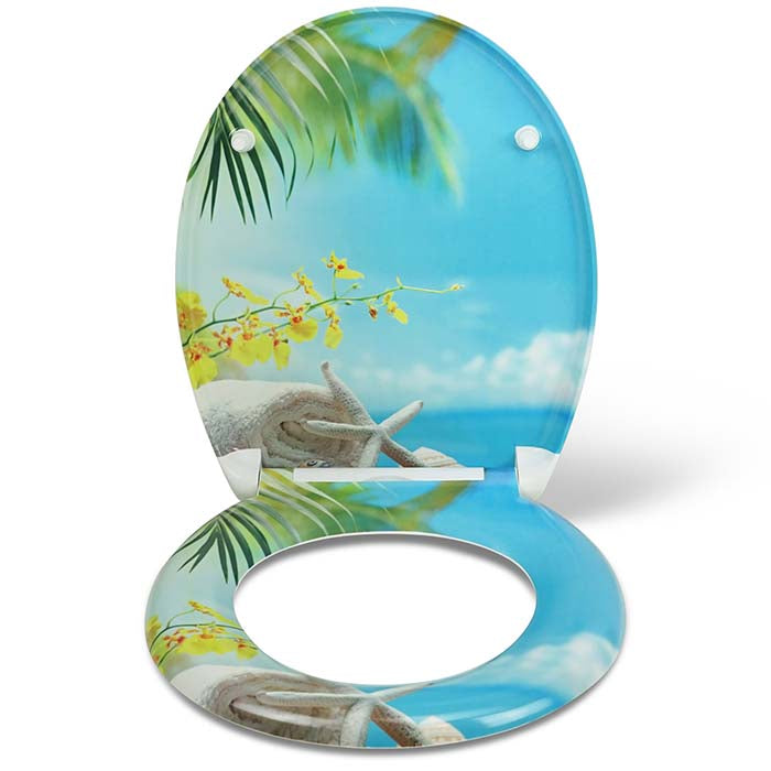Thermoset Toilet Seat with Soft-Close "Caribbean Feeling"