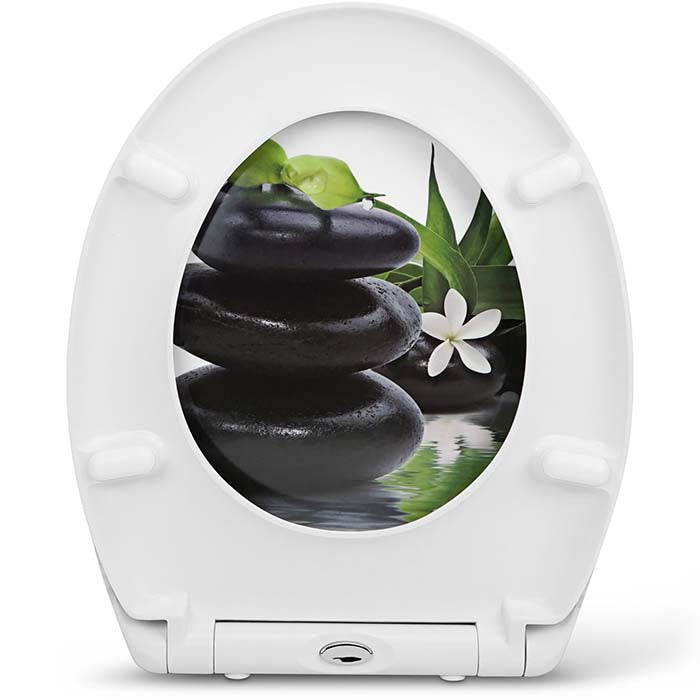 Thermoset Toilet Seat with Soft-Close "White Asia"