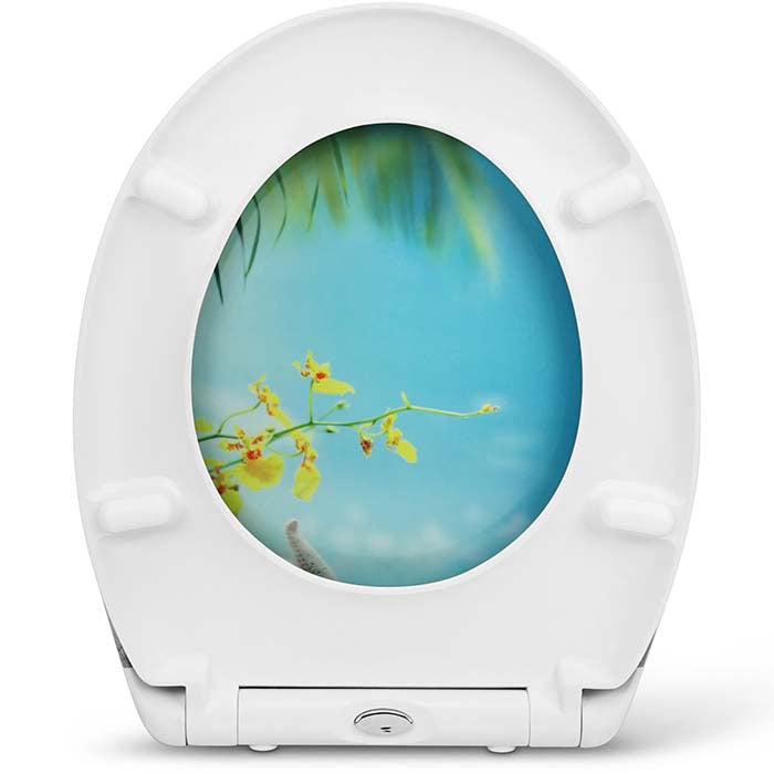 Thermoset Toilet Seat with Soft-Close "Caribbean Feeling"