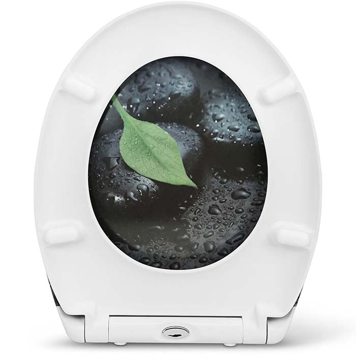 Thermoset Toilet Seat with Soft-Close "Green Leave"
