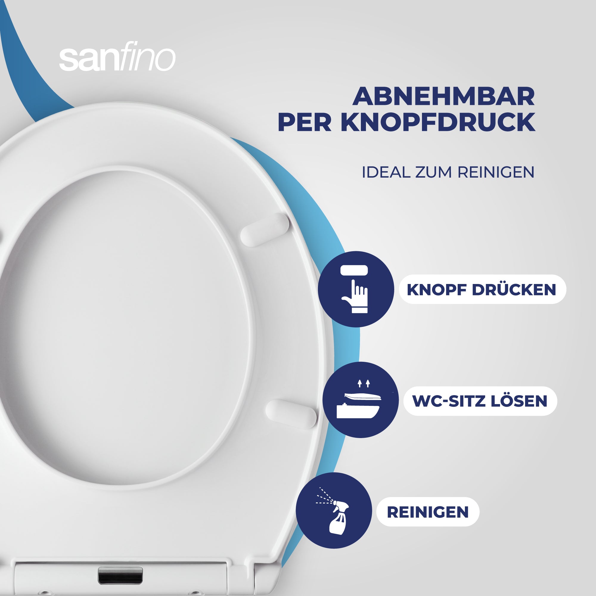 Kunststoff WC Sitz mit Absenkautomatik "O-Comfort"