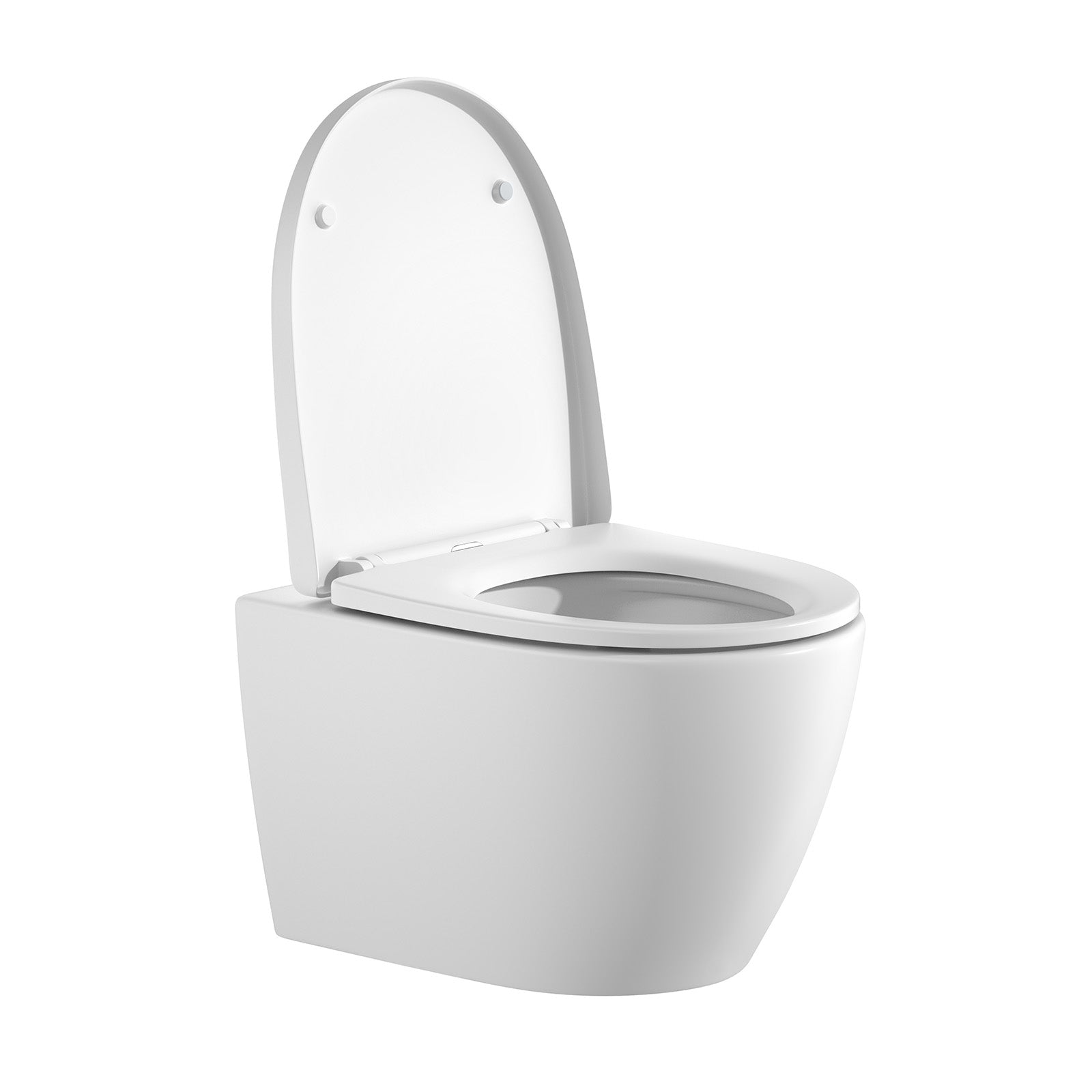 Spülrandloses Wand-WC "TornadoV" mit 360° SuperSpin-Spülung in Matt-Weiß