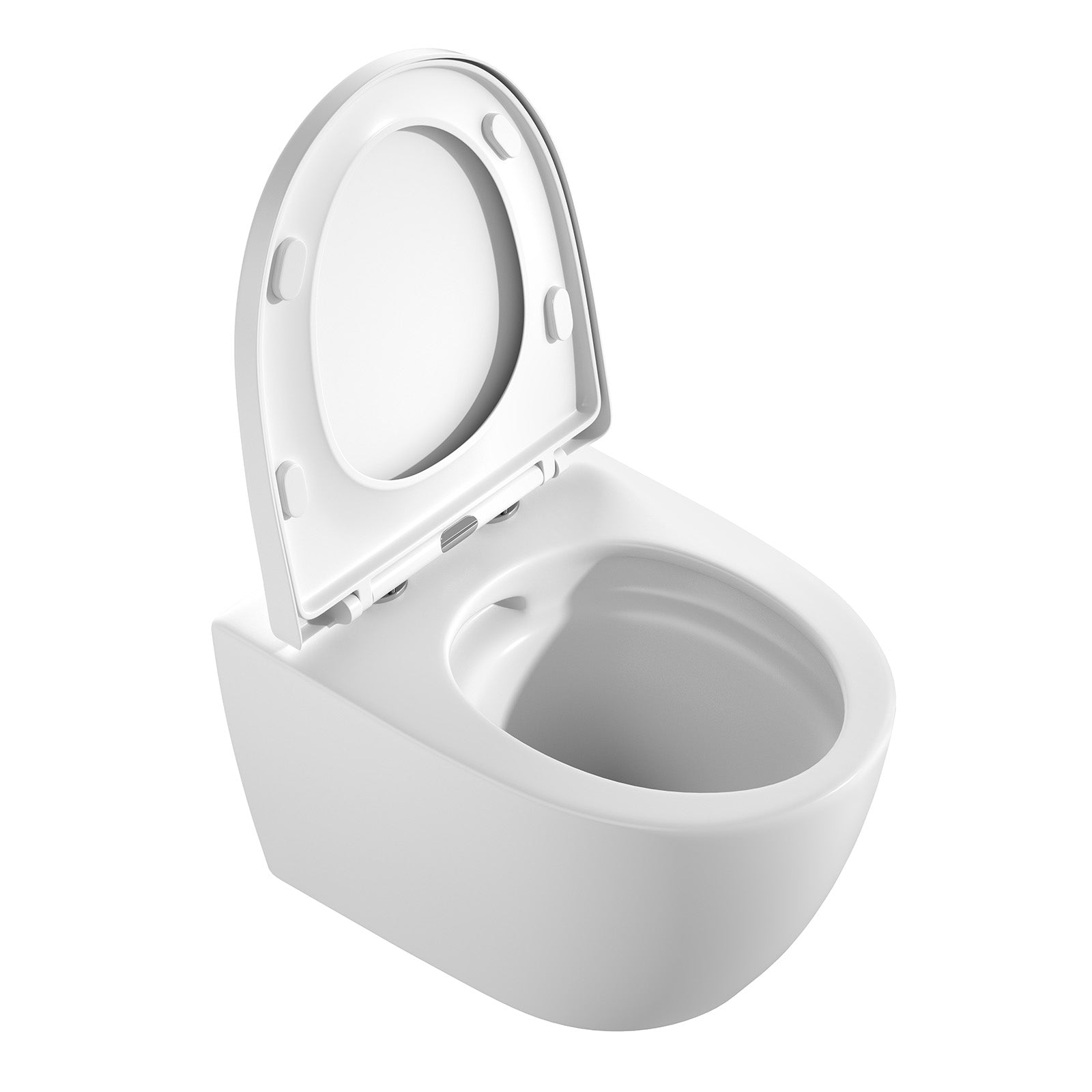 Spülrandloses Wand-WC "TornadoV" mit 360° SuperSpin-Spülung in Matt-Weiß