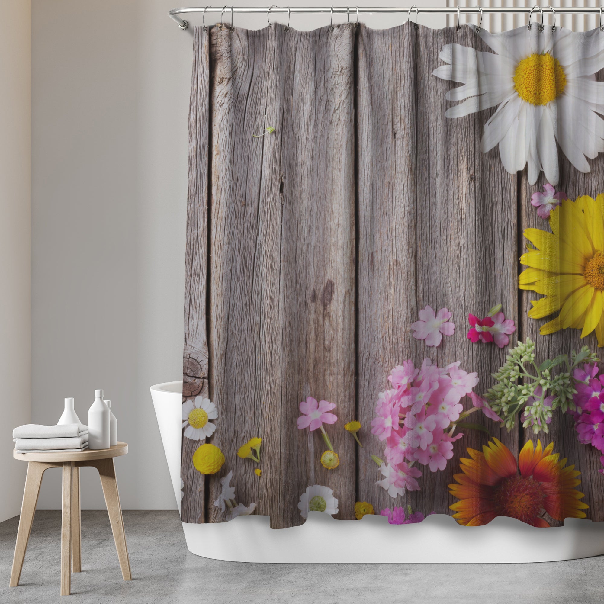 Shower curtain with motif "Alp Meadow"