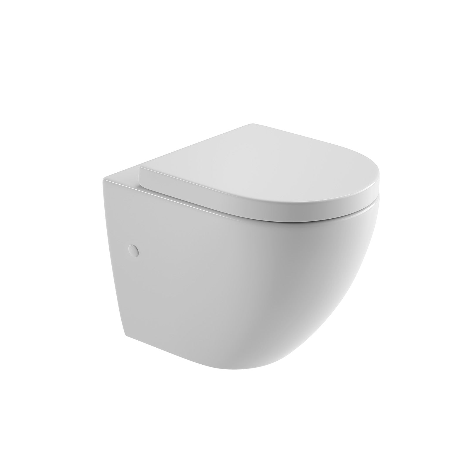 Spülrandloses Wand-WC „Cozy“ mit Soft-Close & Quick-Release WC-Sitz in Weiß