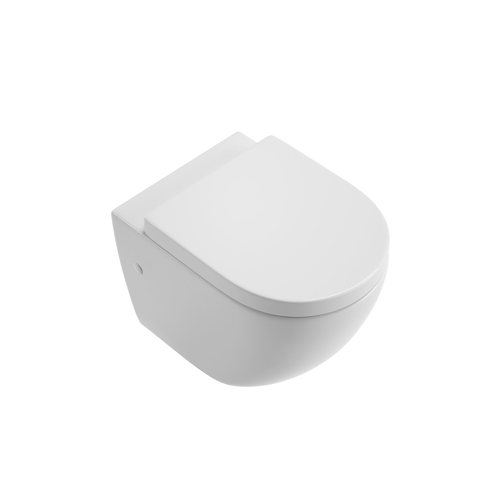 Spülrandloses Wand-WC „Cozy“ mit Soft-Close & Quick-Release WC-Sitz in Weiß