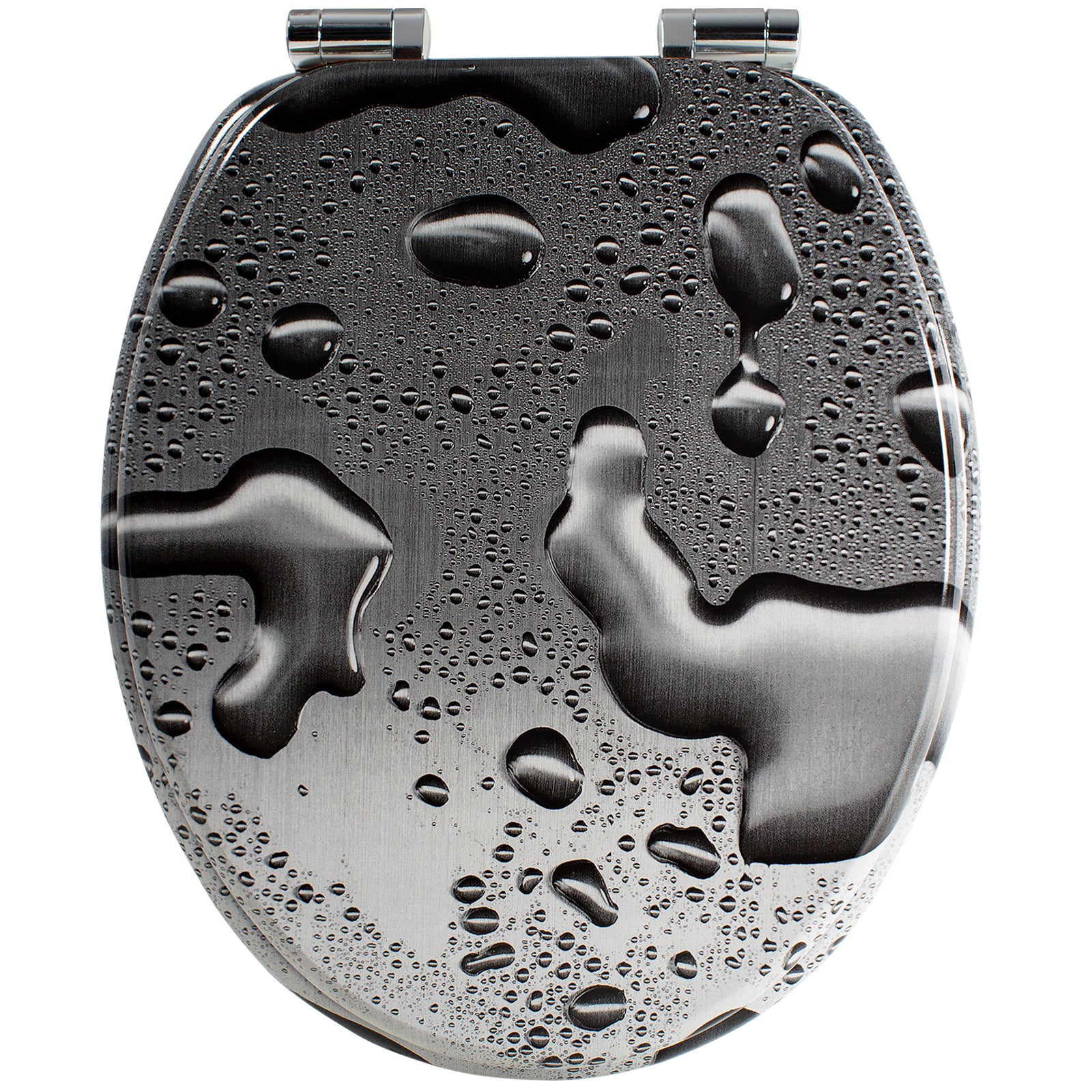 Toilet Seat "Grey Splash" with Minor Blemishes