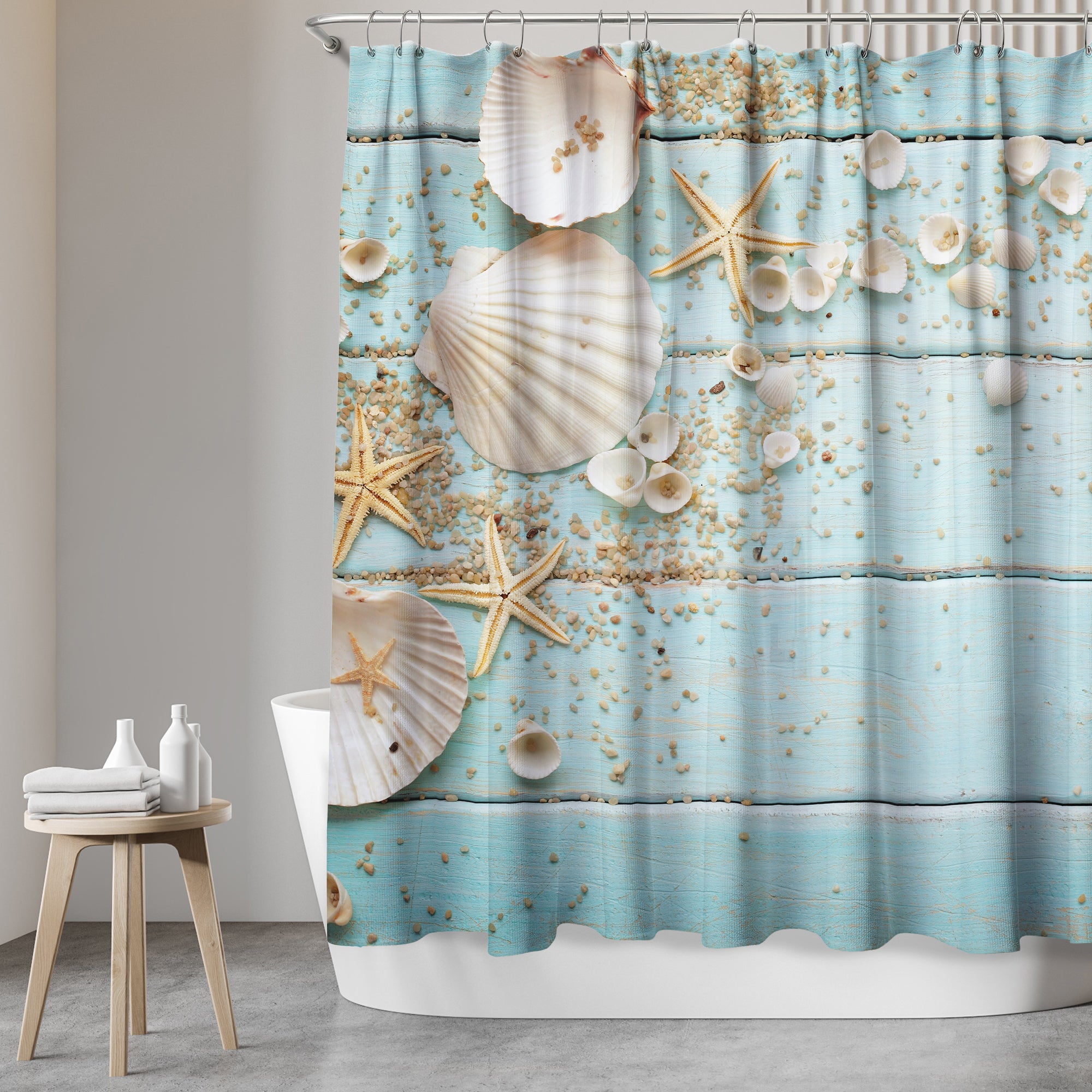 Shower curtain with motif "Caribbean Blue"