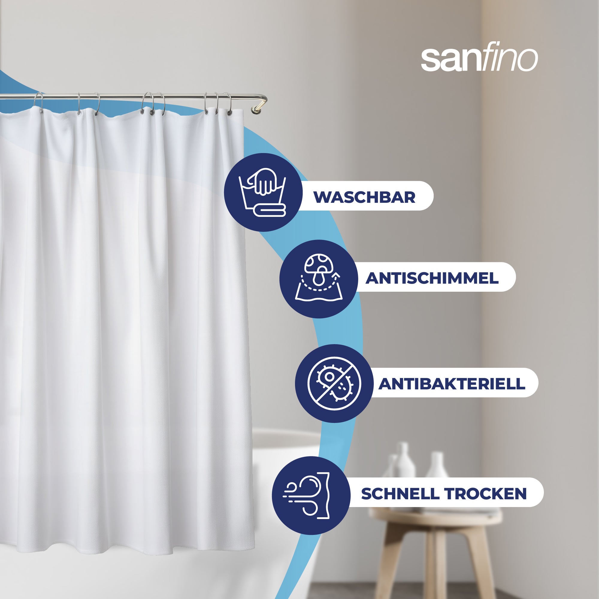 Shower curtain "White"