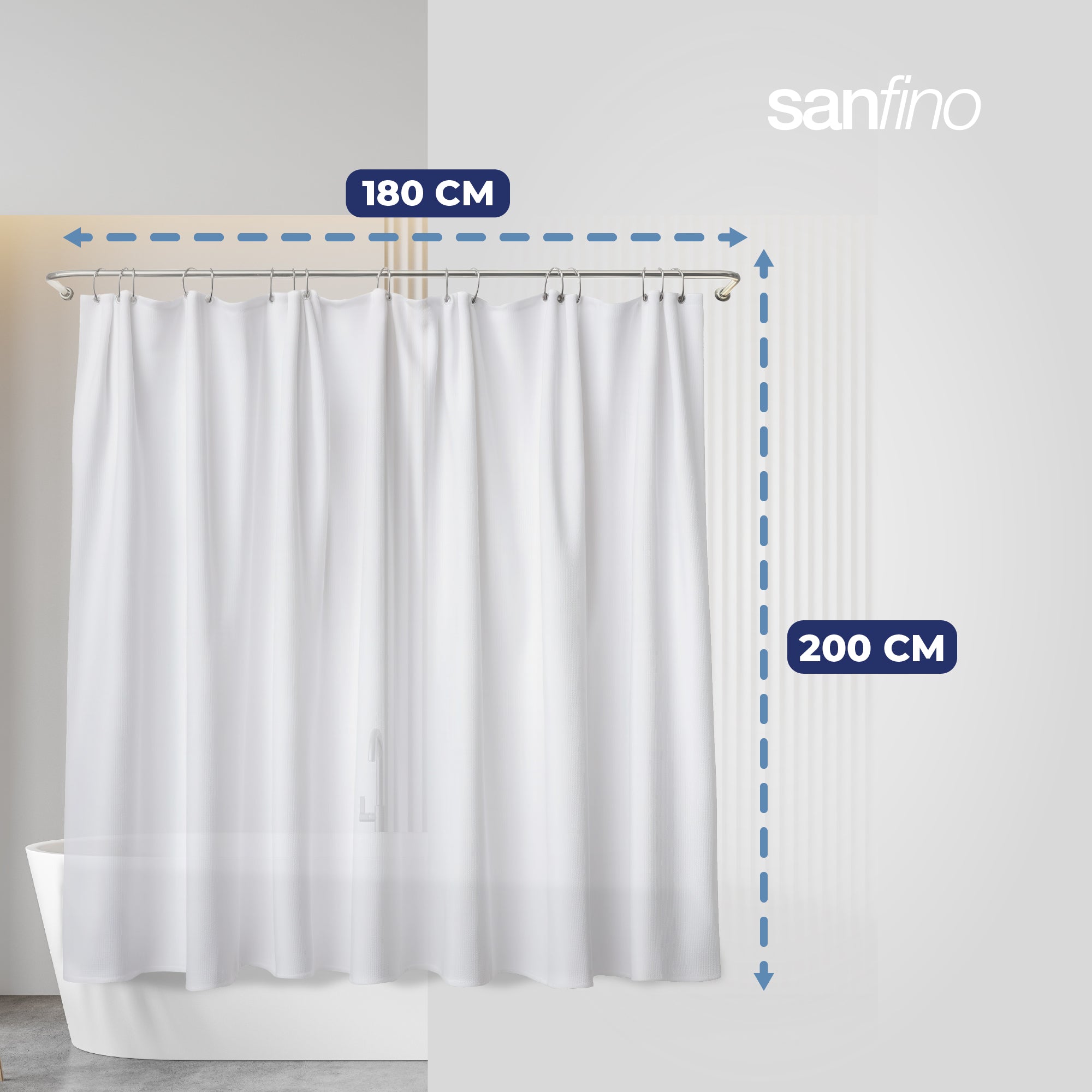 Shower curtain "White"