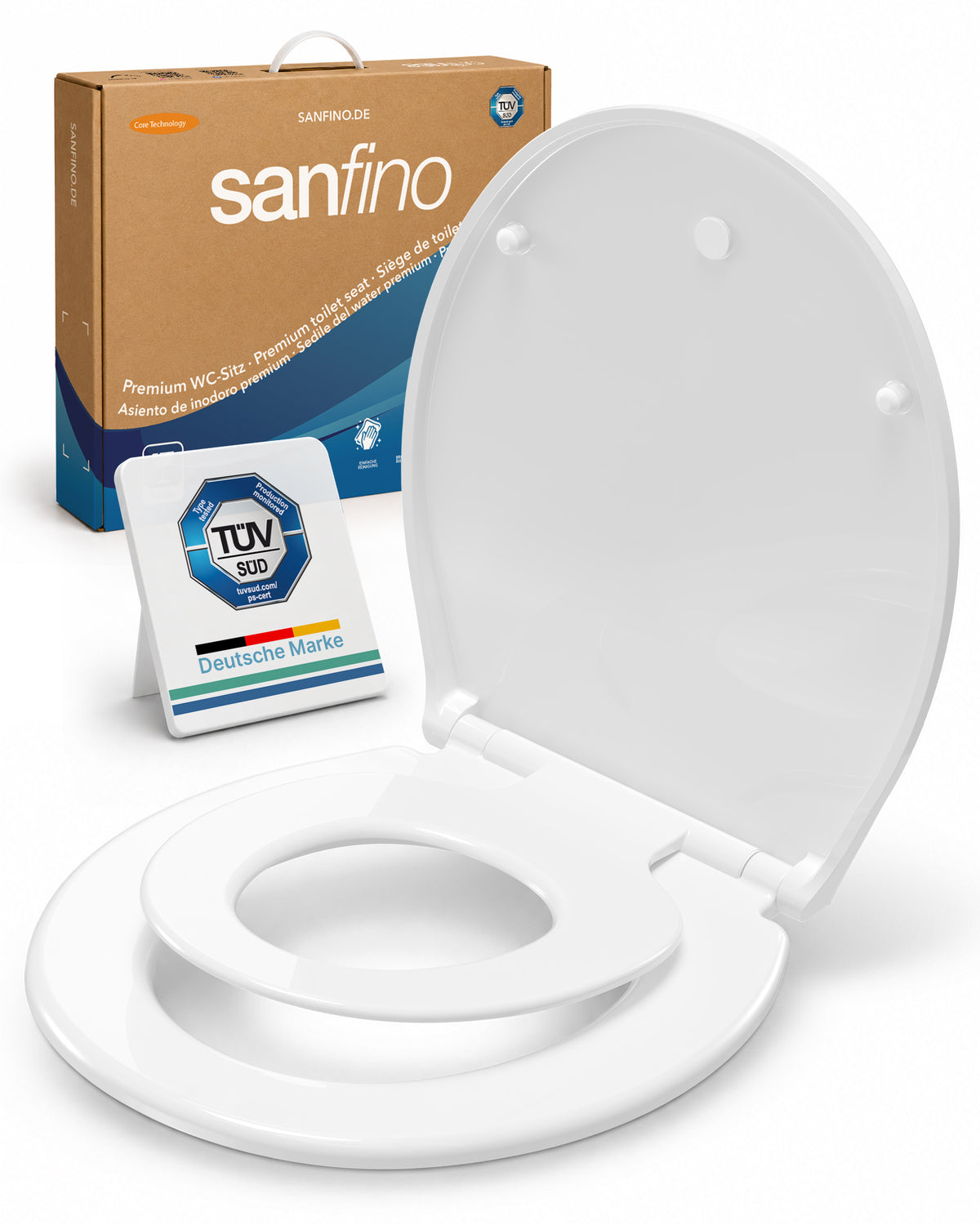 Duroplast WC Sitz mit Absenkautomatik & integriertem Kindersitz "Child Ease"