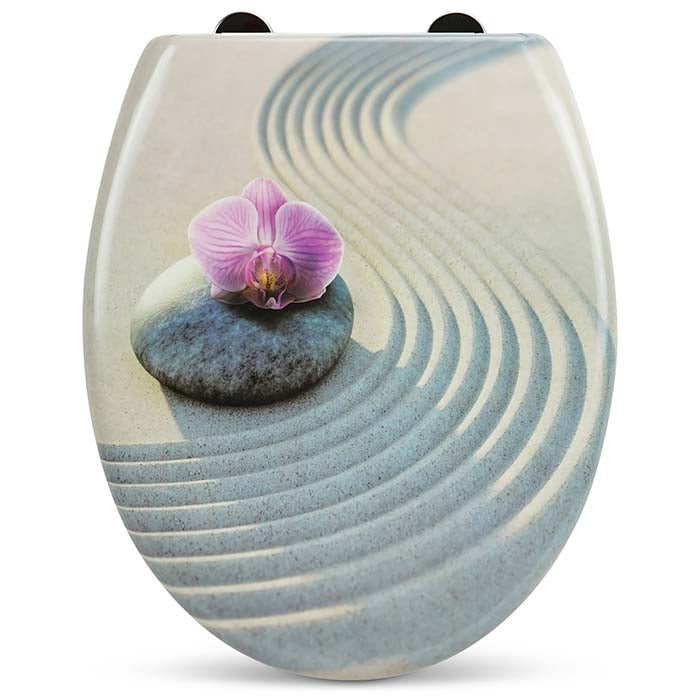 Thermoset Toilet Seat with Soft-Close "Combed Beach"