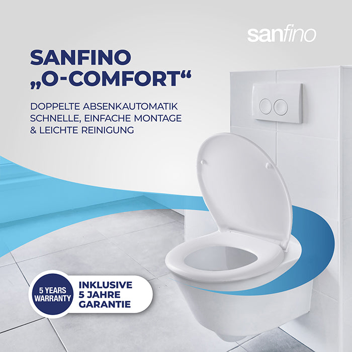 Plastic Toilet Seat with soft-close ‘O-Comfort’