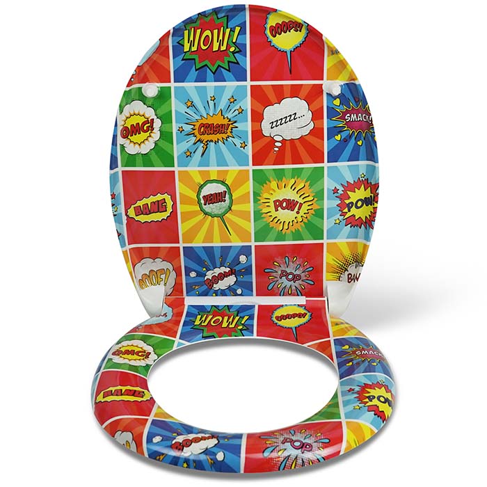 Thermoset Toilet Seat with Soft-Close "POW-POW"