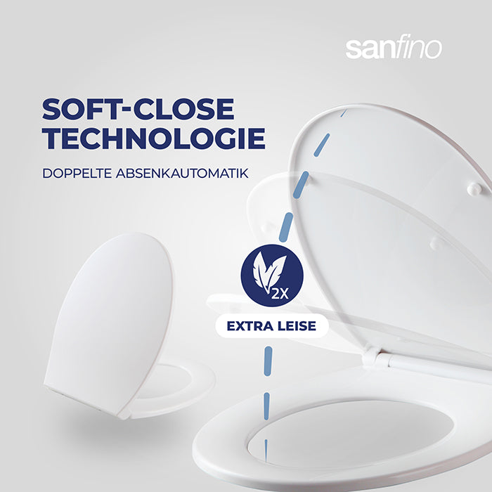 Plastic Toilet Seat with soft-close ‘O-Comfort’