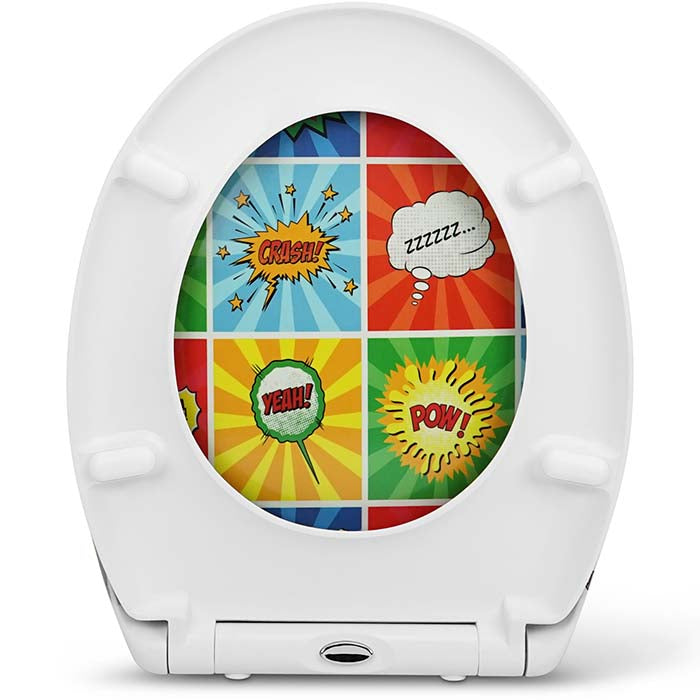 Thermoset Toilet Seat with Soft-Close "POW-POW"