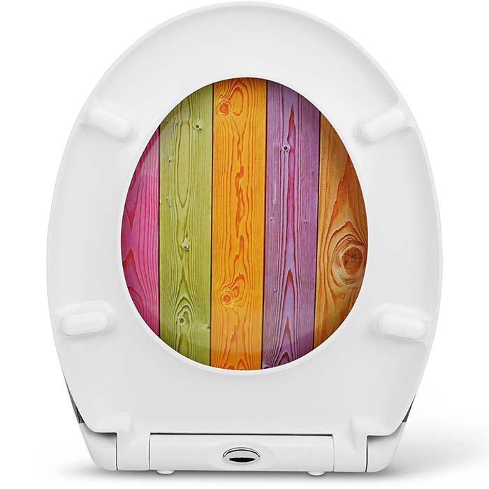 Thermoset Toilet Seat with Soft-Close "Color Stripes"