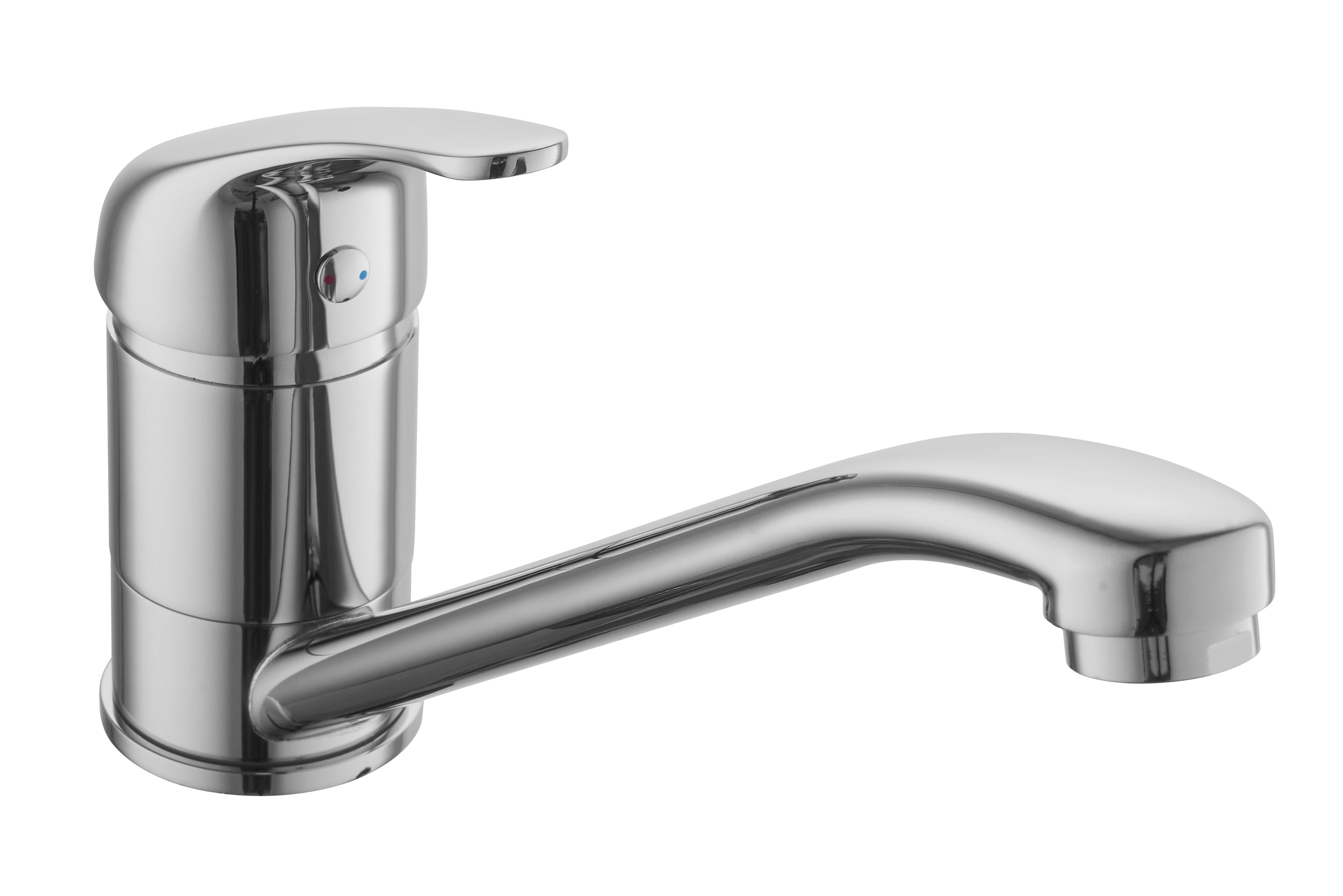 Niederdruck-Küchenarmatur aus Messing in Chrom