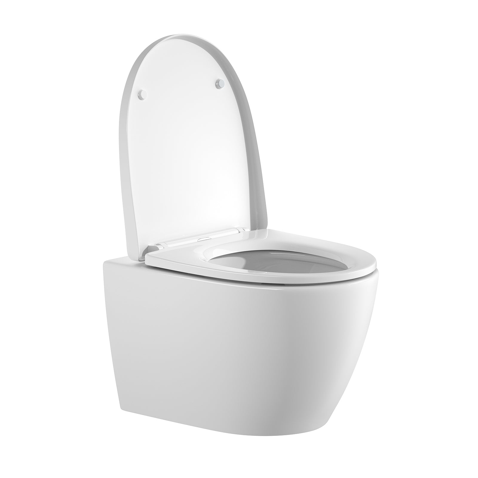 Spülrandloses Wand-WC "TornadoV" mit 360° SuperSpin-Spülung in Weiß