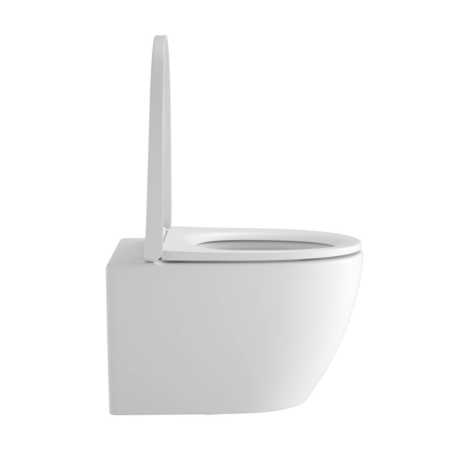 Spülrandloses Wand-WC "TornadoV" mit 360° SuperSpin-Spülung in Weiß