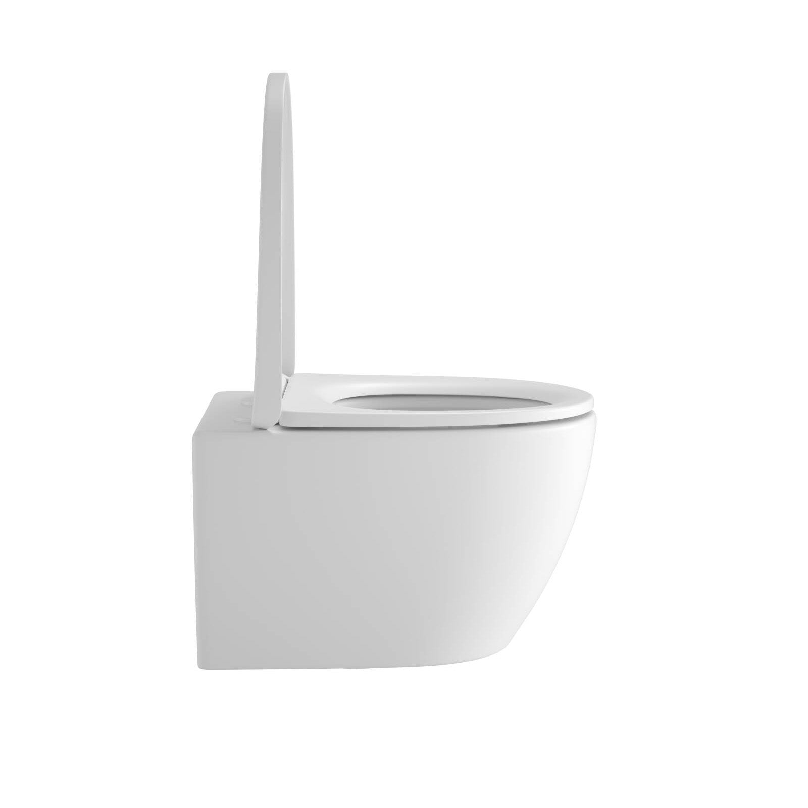 Spülrandloses Wand-WC "TornadoV" mit 360° SuperSpin-Spülung in Matt-Weiß