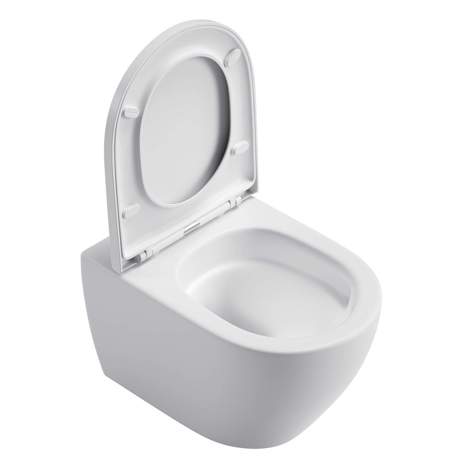 Spülrandloses Wand-WC "UniVita" mit 360° SuperSpin-Spülung in Matt-Weiß