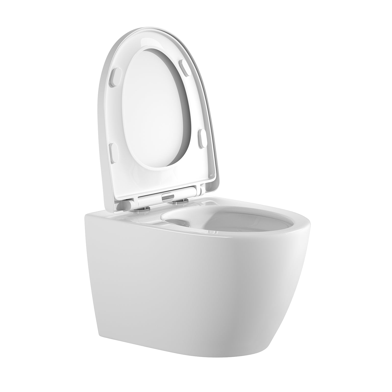 Spülrandloses Wand-WC "TornadoV" mit 360° SuperSpin-Spülung in Weiß