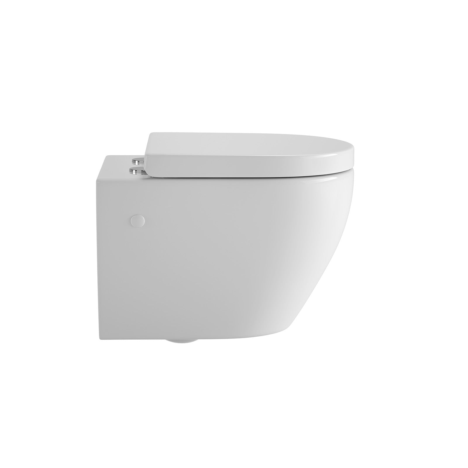 Spülrandloses Wand-WC „Rivo“ mit Soft-Close WC-Sitz & Quick-Release in Weiß