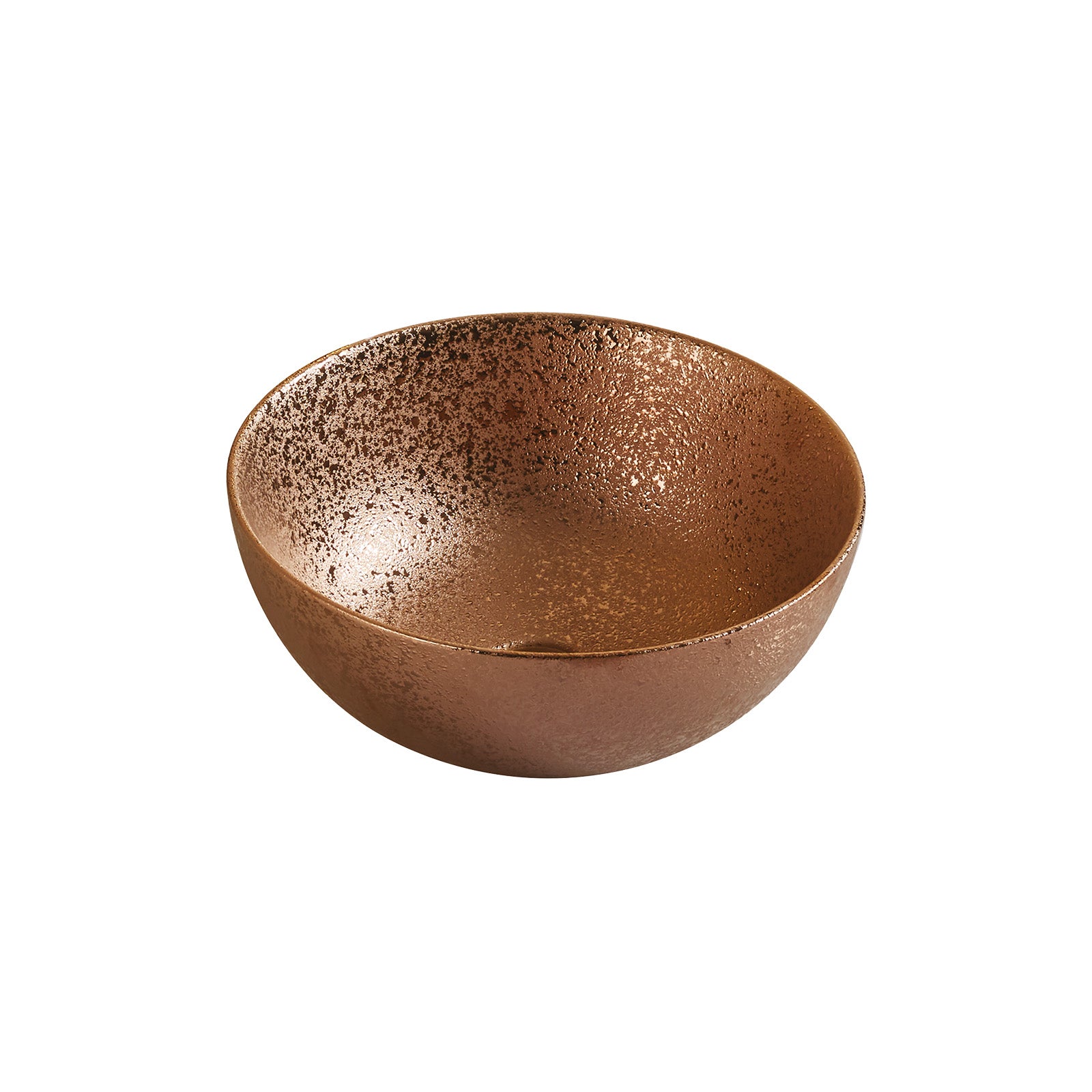 Aufsatzwaschbecken rund Ø 35,8 cm in Rose Gold aus Keramik