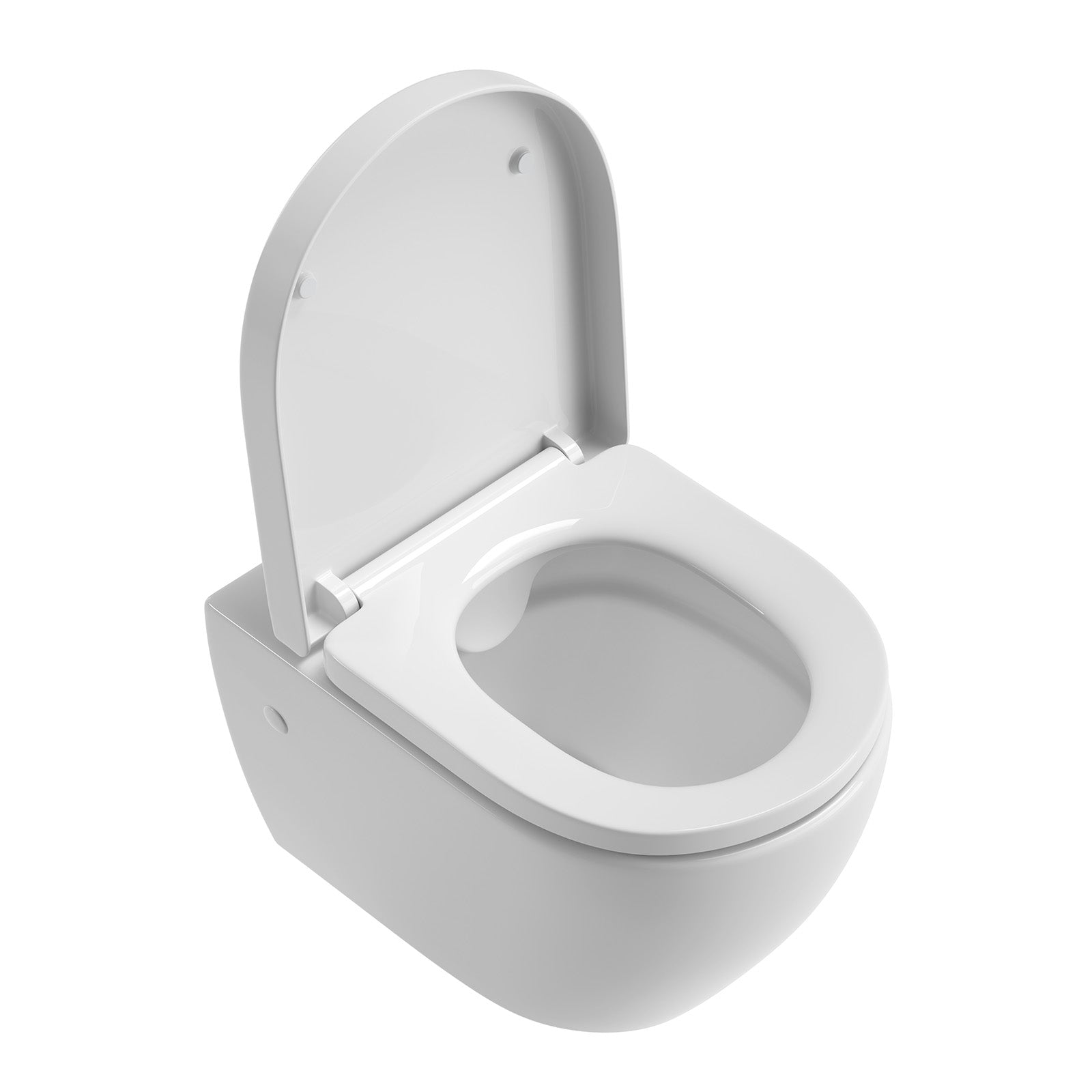 Spülrandloses Wand-WC „Rivo“ mit Soft-Close WC-Sitz & Quick-Release in Weiß