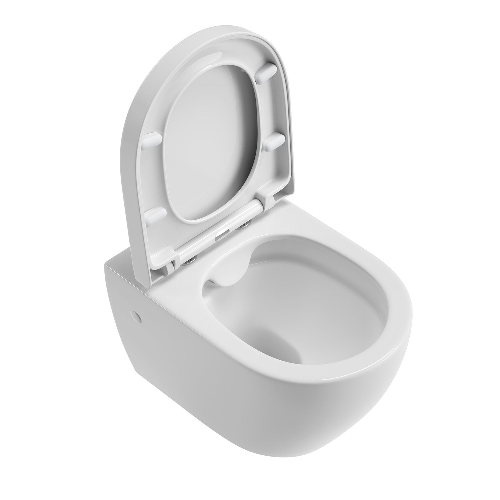 Spülrandloses Wand-WC „Rivo“ mit Soft-Close WC-Sitz & Quick-Release in Weiß