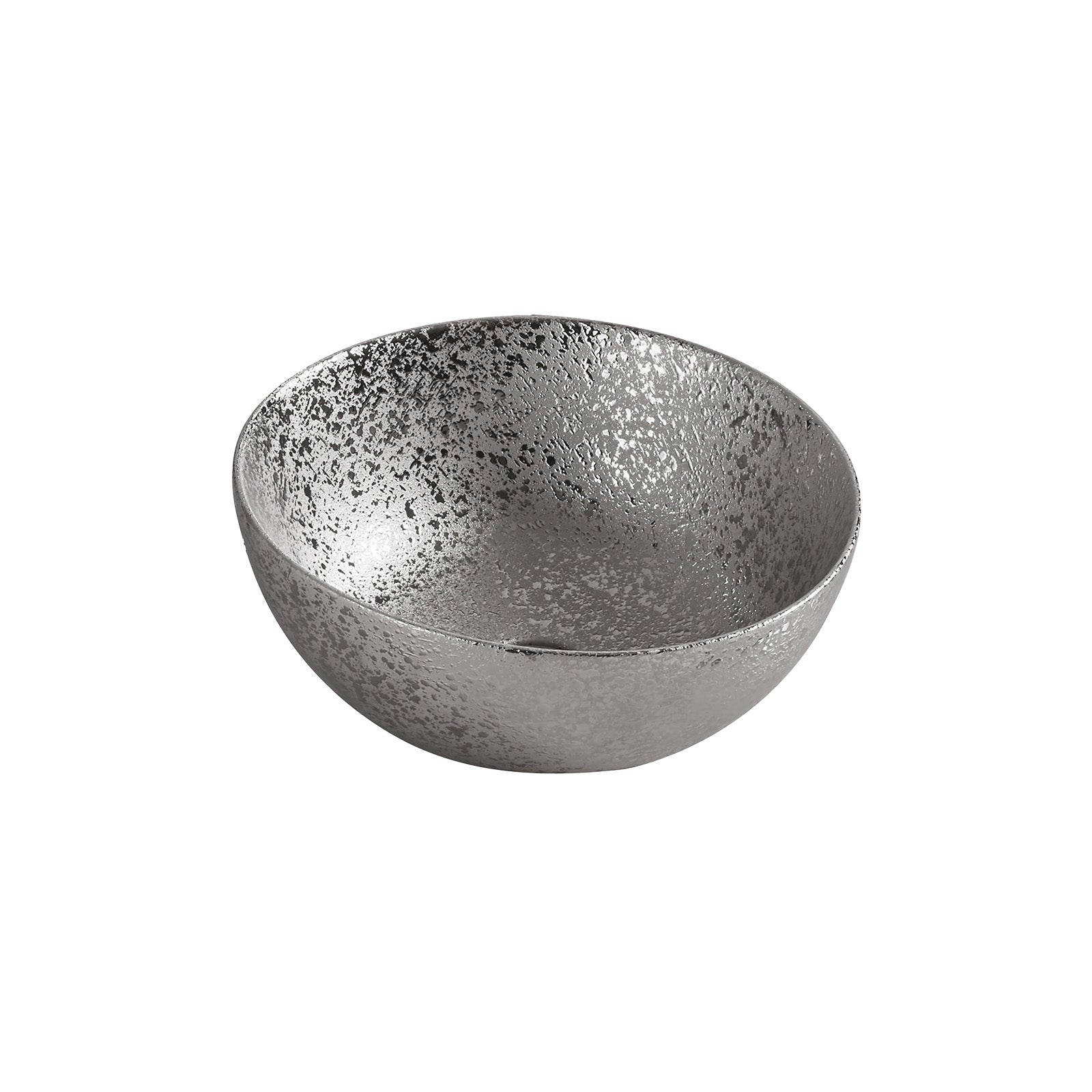 Aufsatzwaschbecken rund Ø 35,8 cm in Silber aus Keramik