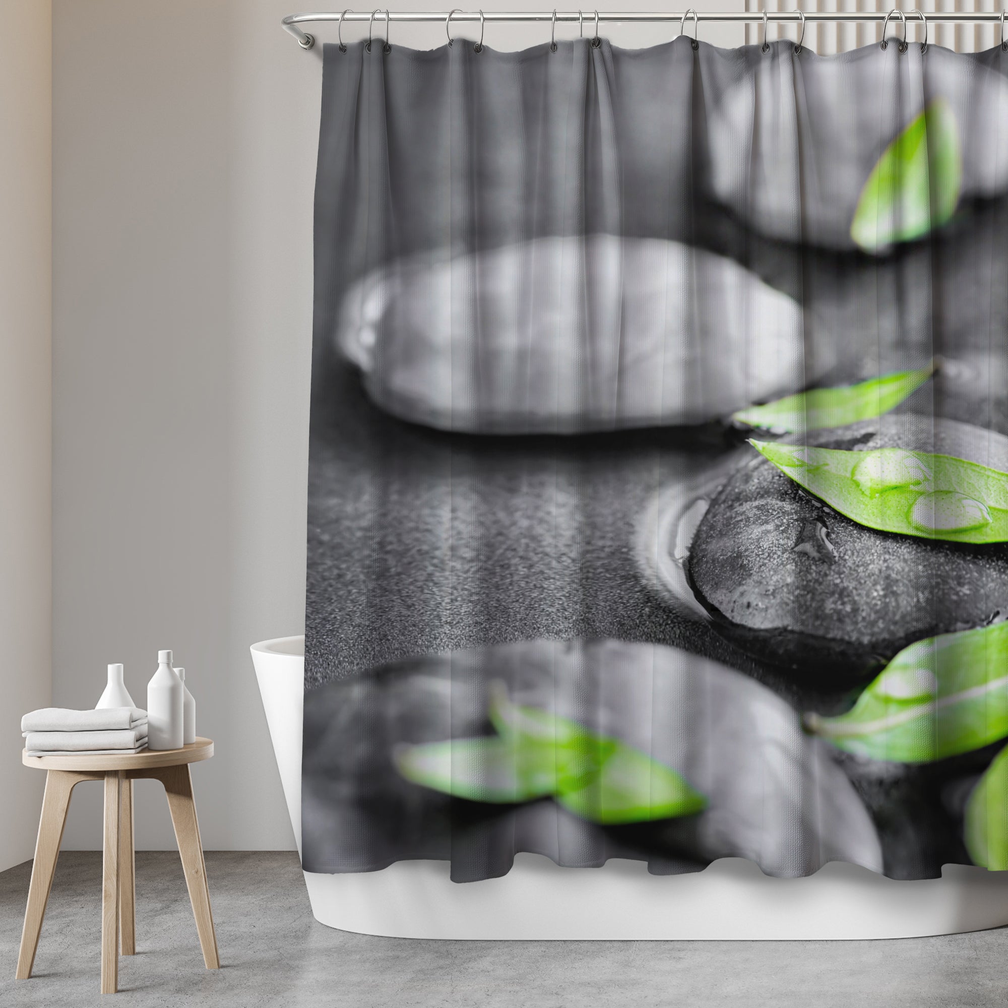 Duschvorhang mit Motiv "Rocks"