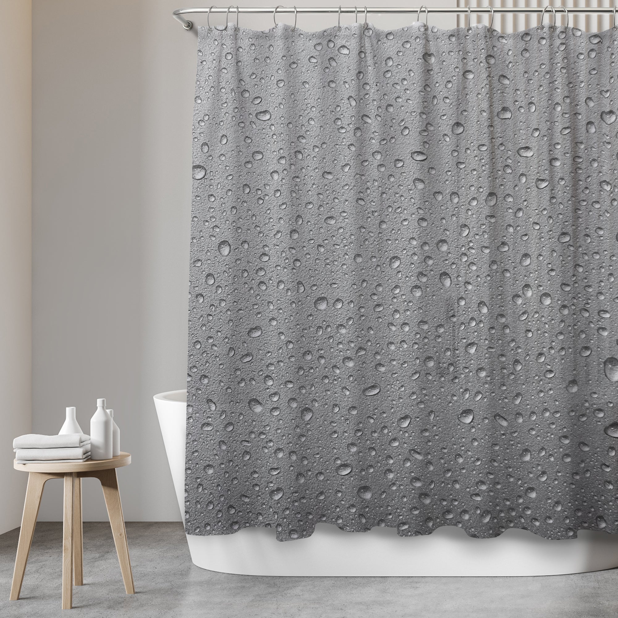 Duschvorhang mit Motiv "Grey Splash"