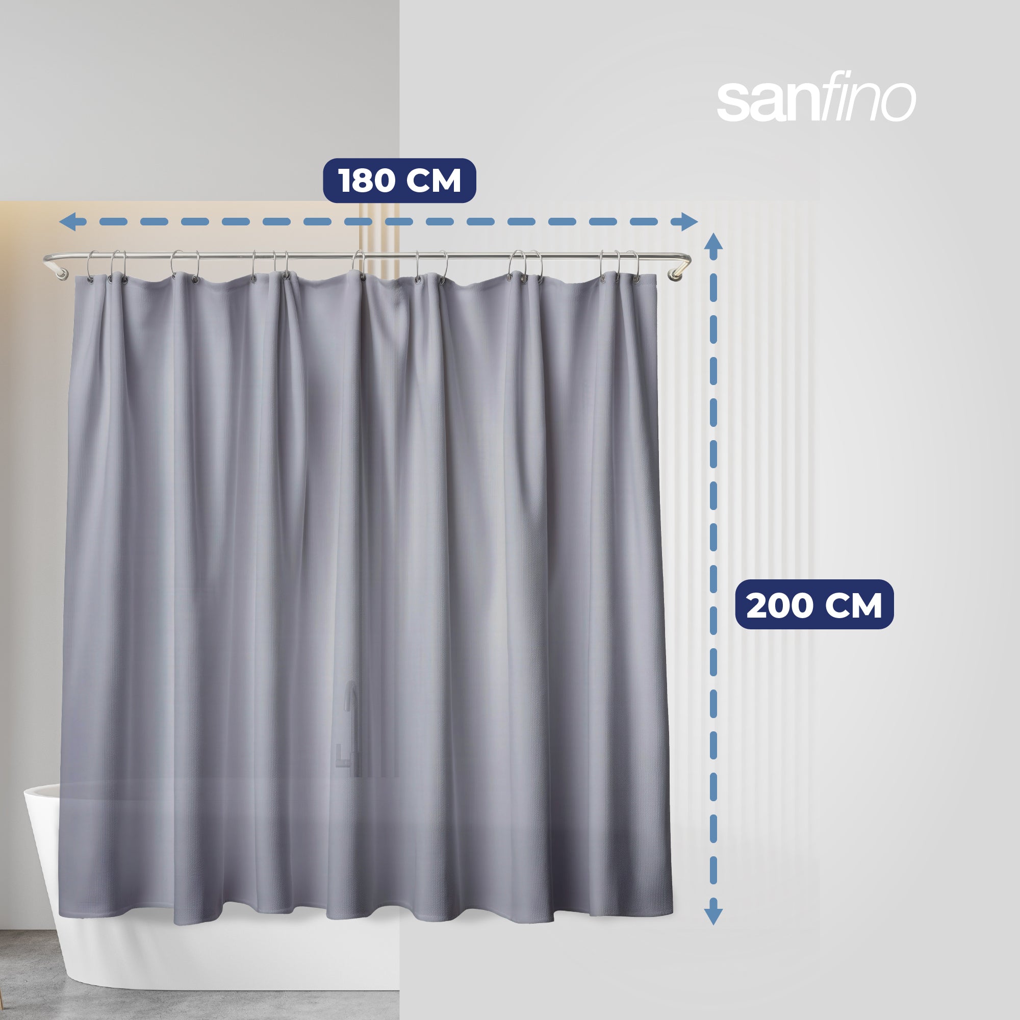 Shower curtain "Grey"